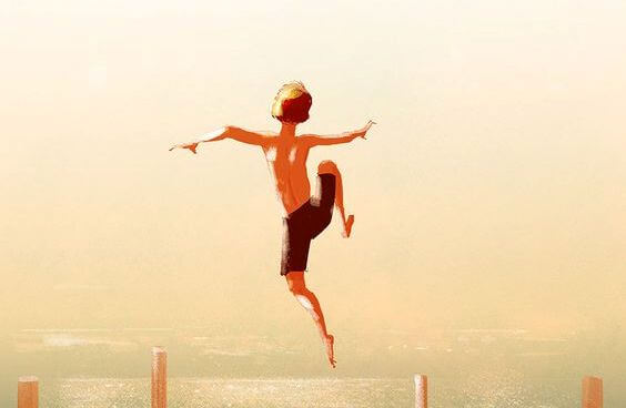 boy jumping