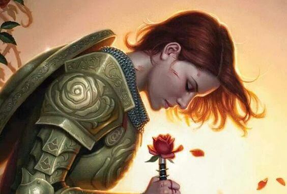 woman in armor