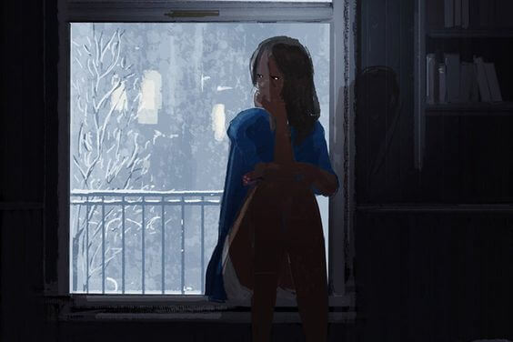 femme fenêtre