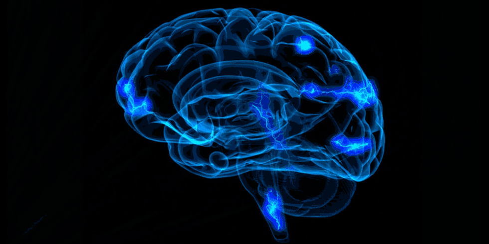 Cerebro que experimenta la pérdida de memoria por depresión