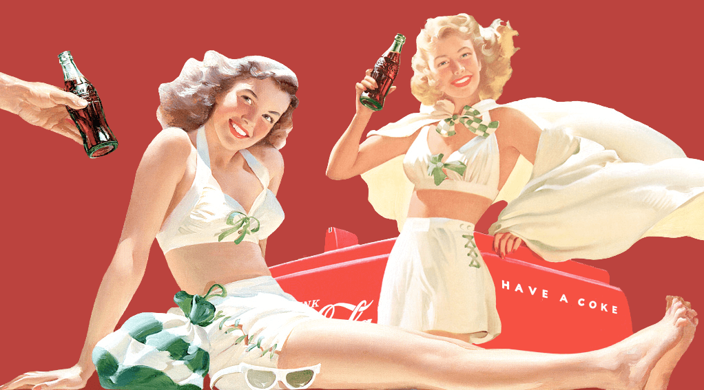 imagen clasica coca cola feliz