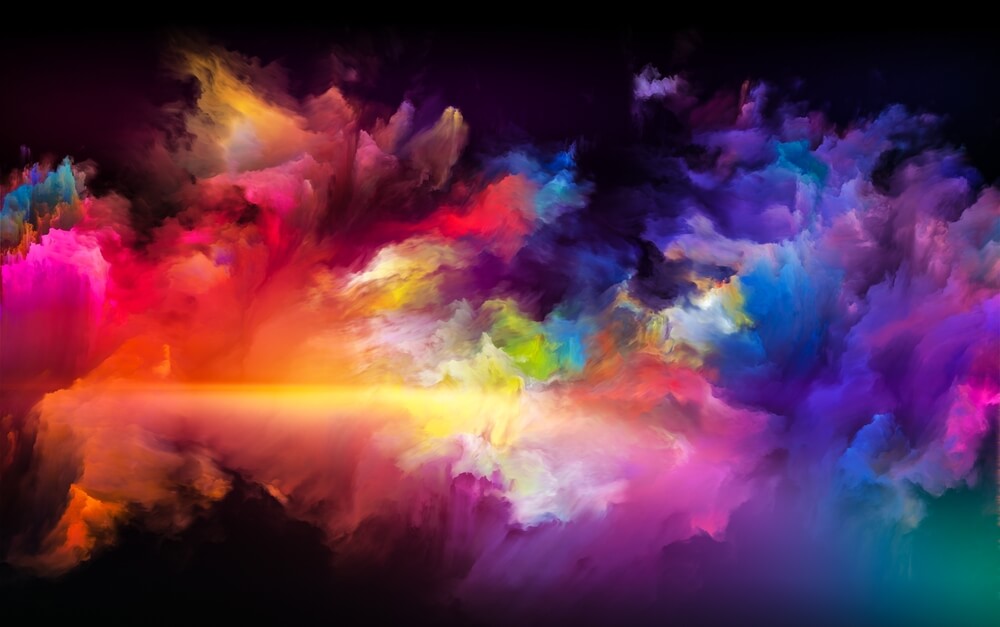 creatividad en forma de paleta de colores