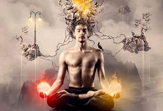 hombre con energía