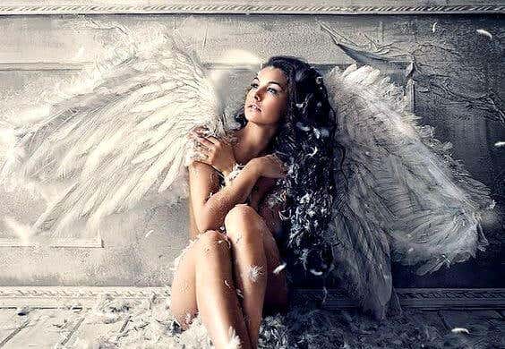 mujer ángel