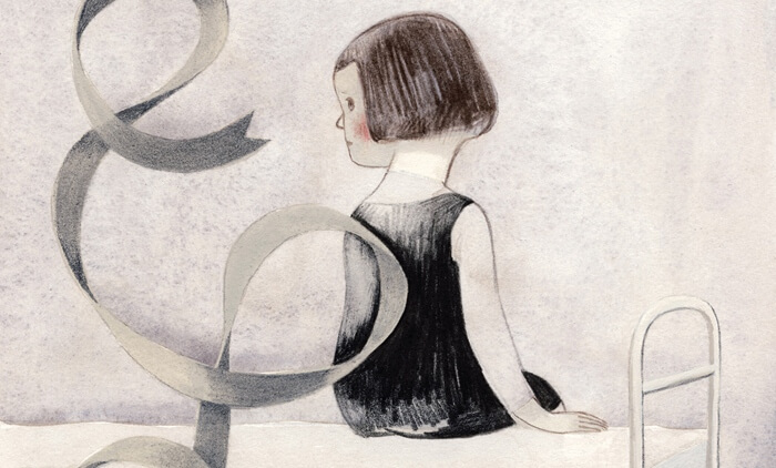 niña que piensa en el odio