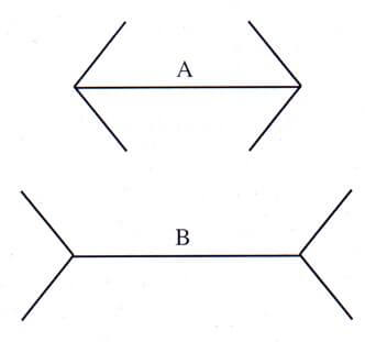 ¿Cuál de las dos líneas es más larga?