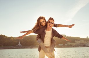 Pareja feliz