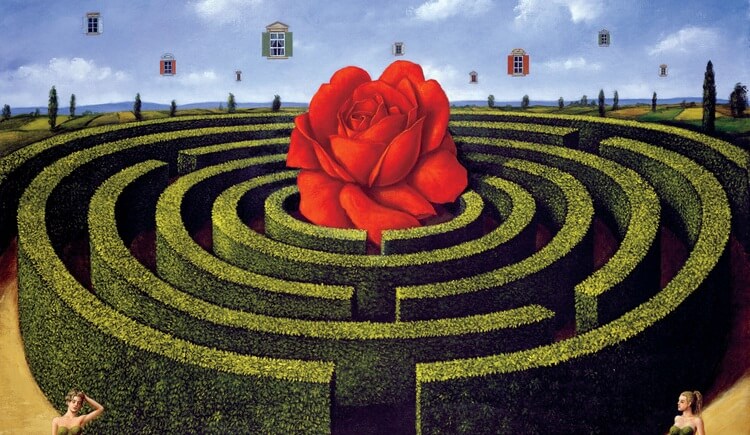 laberinto rosa