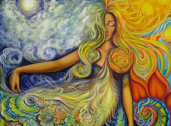 mujer color disfrutando de los instantes