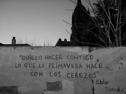 Palabras en una pared