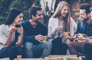 amigos reunidos