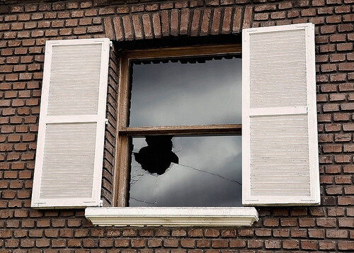 broken window