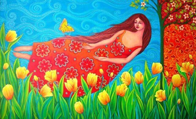 mujer-campo que es feliz con poco