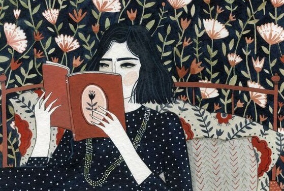 Mujer leyendo representando a las mujeres sabias