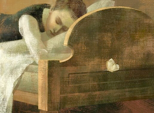Vrouw in bed