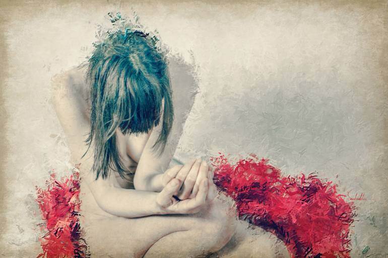Femme triste