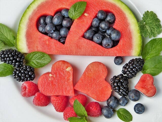 Frutas, ejemplo de Mood Food