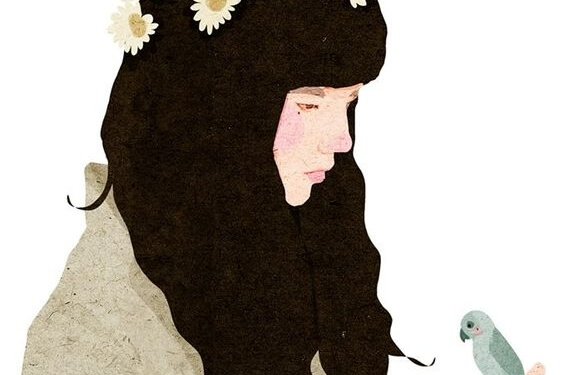 chica cabello oscuro