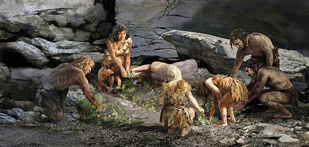 Grupo de neandertales