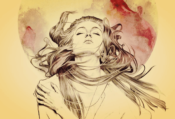 Mujer dándose un abrazo