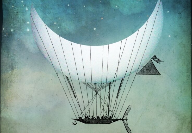 luna representando la huída del conflicto