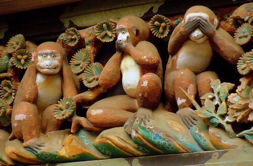 Imagen de los tres monos sabios