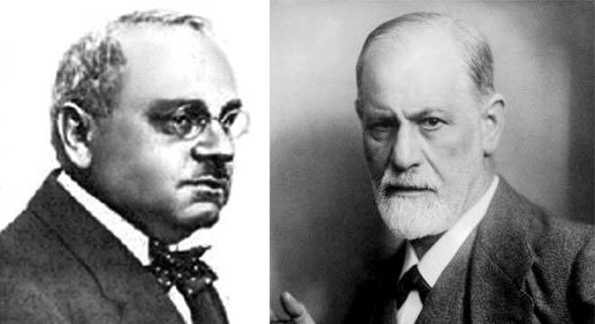Alfred Adler y Sigmund Freud