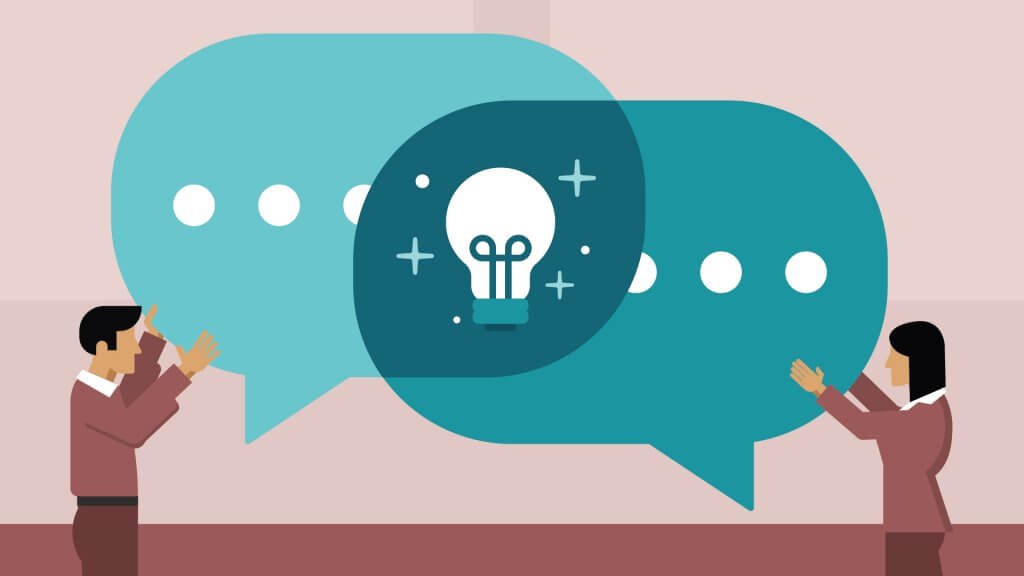 Dos personas comunicándose