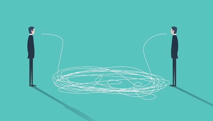 figuras comunicándose