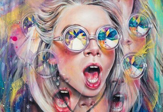 woman in glasses