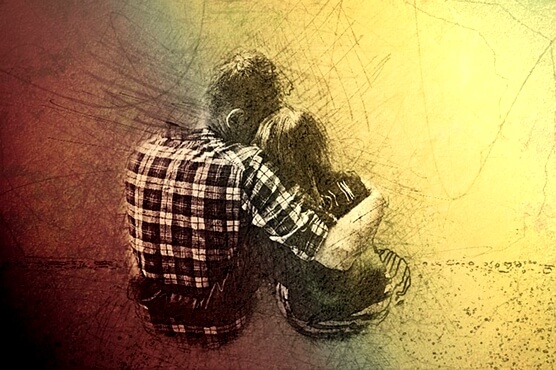 pareja de espaldas que no quiere cometer errores