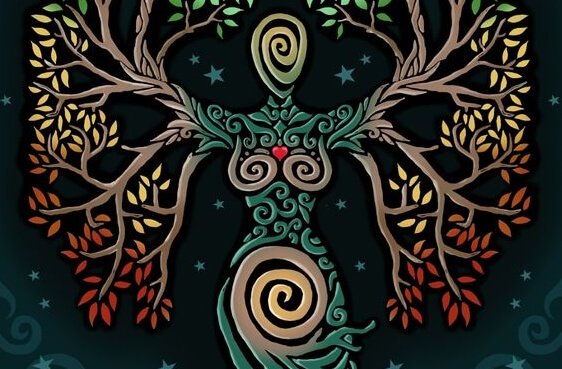 Árbol con forma de mujer