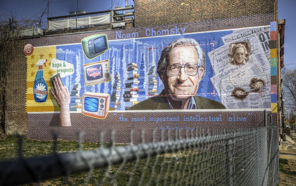 Noam Chomsky street art