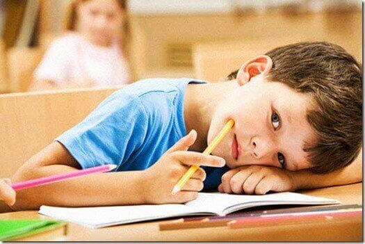 boy in school