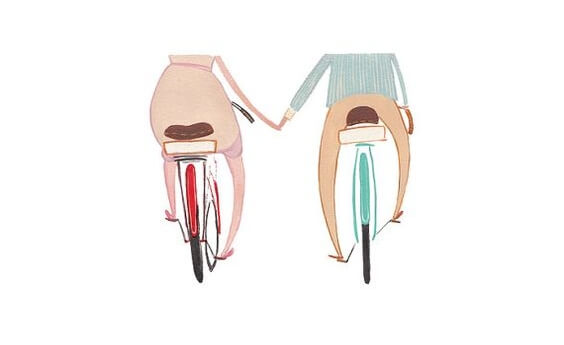 faire du vélo en couple