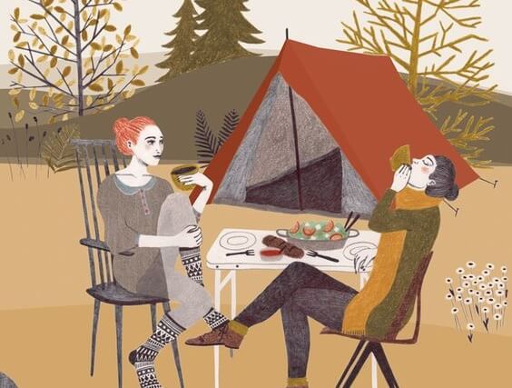 amigas de picnic