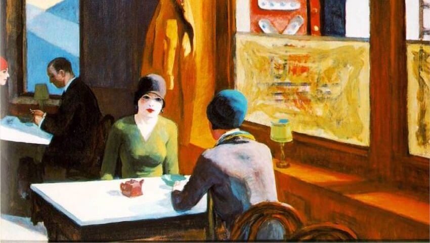 Shop suey cuadro de Edward Hooper