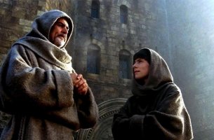 Escena de la película El nombre de la rosa