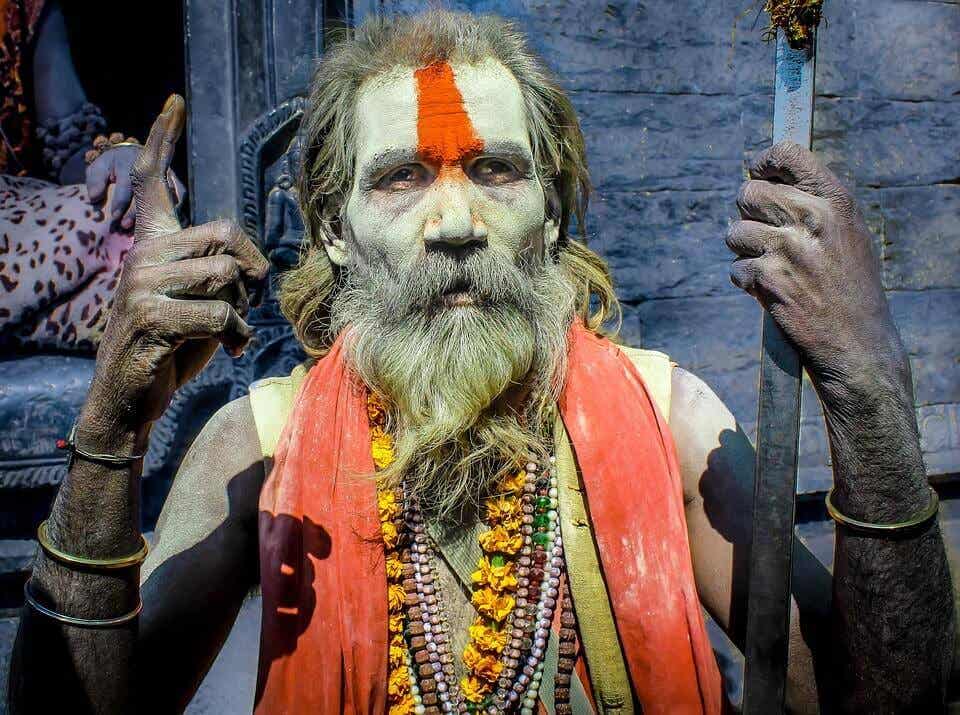 Hombre de religión hindú
