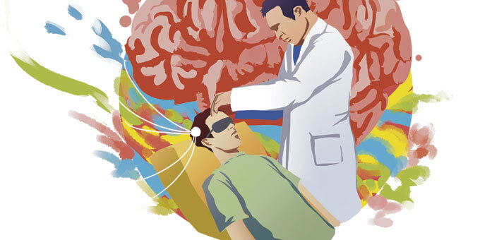 investigador llevando a cabo experimento para estudiar la telepatía