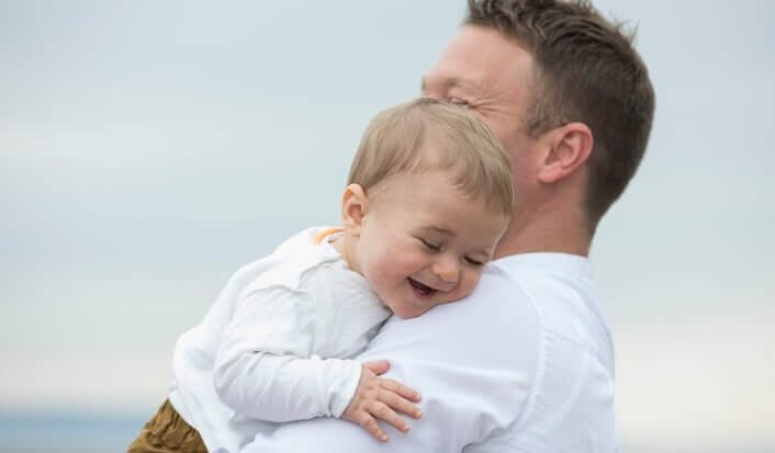 Padre con su hijo