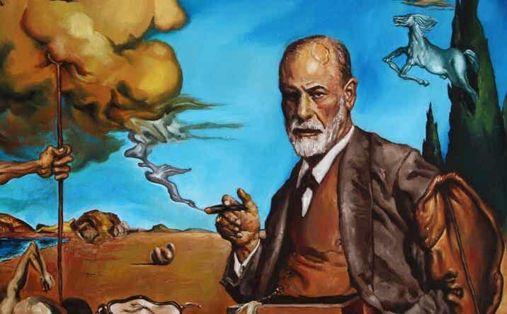 Pintura de Sigmund Freud representando las teorías de Géza Róheim