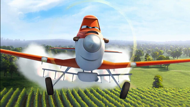 Dusty cuando era un avión fumigador
