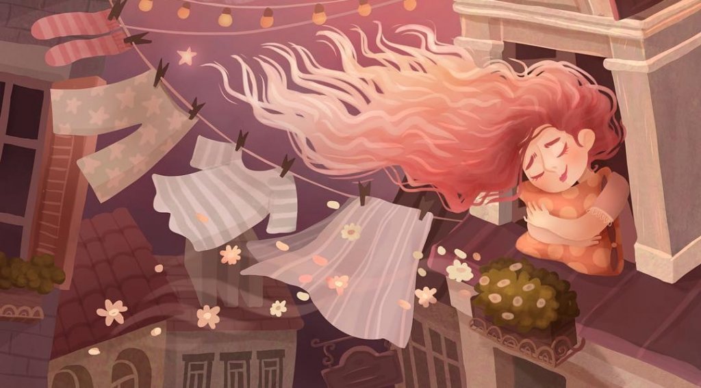 chica asomada a la ventana feliz porque nadie la desanime