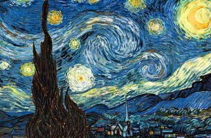 cuadro noche estrellada de Van Gogh