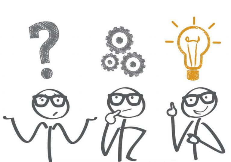 person thinking of solution