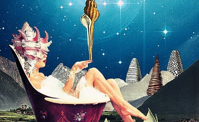 Mujer en una bañera pensando en las personas con éxito