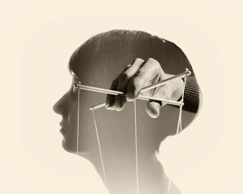 Cabeza de una persona manipulada