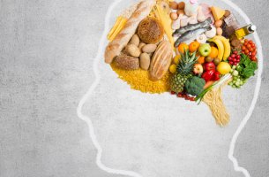 Cerebro con forma de alimentos
