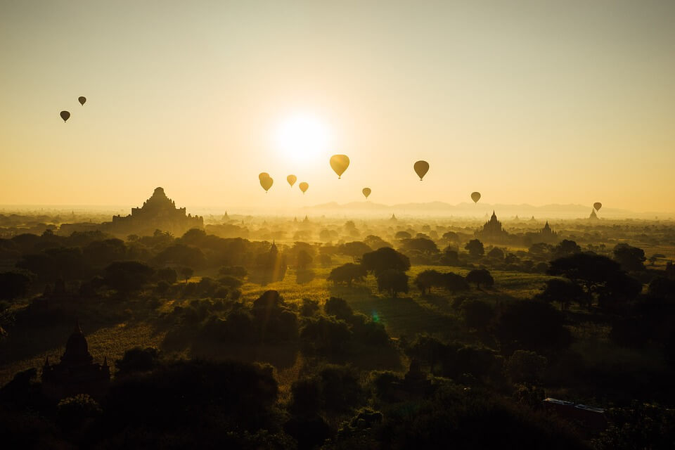 Paisaje al atardecer